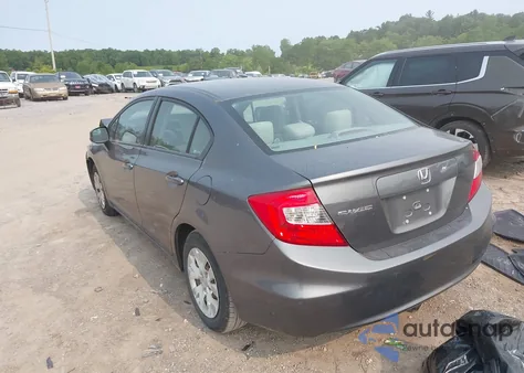 2012 Honda Civic Lx from USA, damaged, VIN 19XFB2F50CE315606
